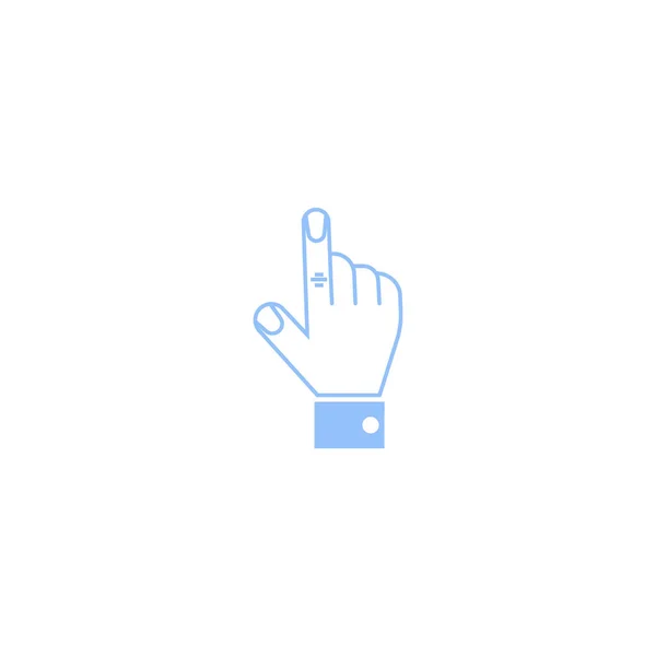 用手指指指点点的简约矢量图标 — 图库矢量图片