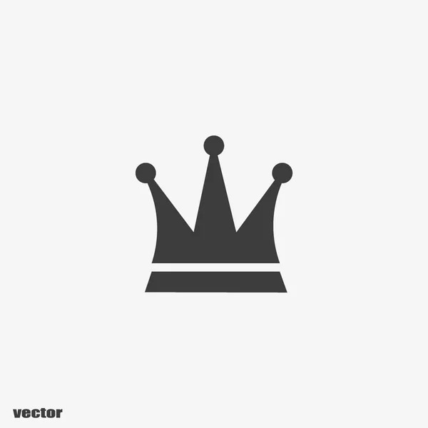 Crown Flat Icon Vector Illustration — Stock Vector