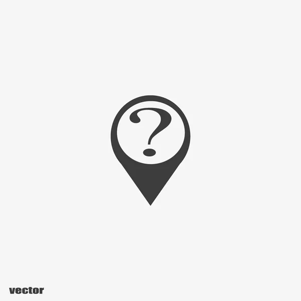 Signo Interrogación Simple Icono Vector Ilustración — Vector de stock