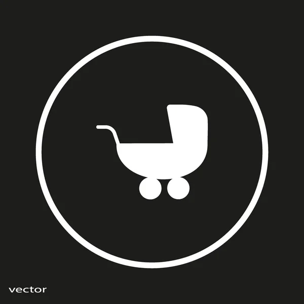 Buggy Flaches Symbol Vektorillustration — Stockvektor