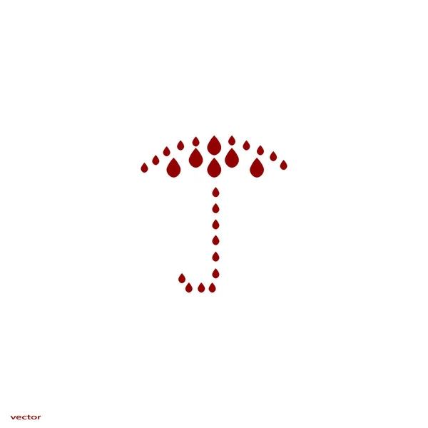 カラフルな傘のベクトル図 — ストックベクタ