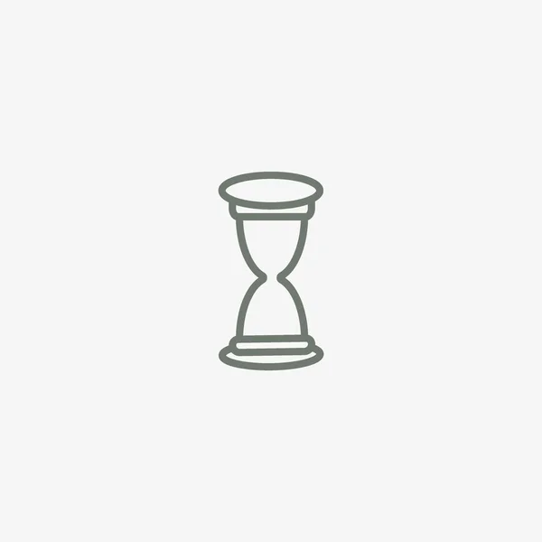 Sanduhr Web Symbol Minimalistische Vektorillustration — Stockvektor