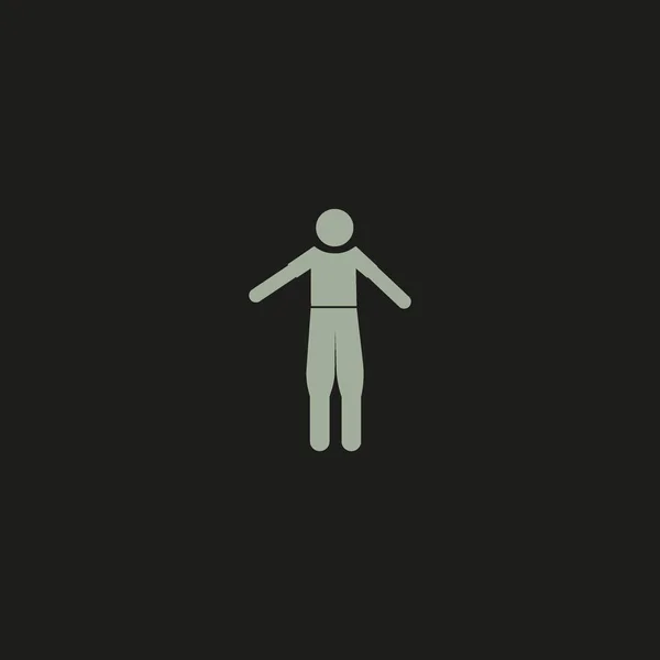Vektor Symbol Illustration Der Menschlichen Figur — Stockvektor