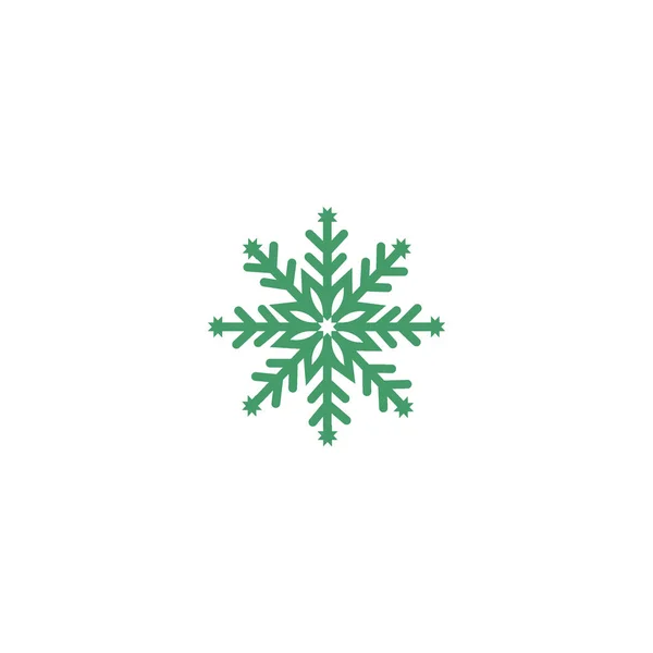 Minimalistische Illustratie Van Sneeuwvlok Vector Pictogram — Stockvector