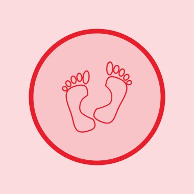 İnsan ayak izleri illüstrasyon vektör