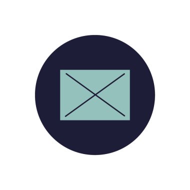 mektup zarfının minimalist vektör simgesi
