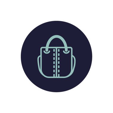 kadın el çantası düz simgesi 