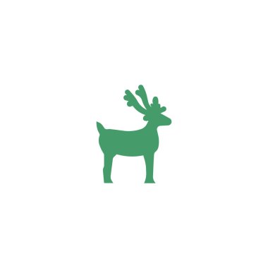 Noel reindeer Logo şablonu