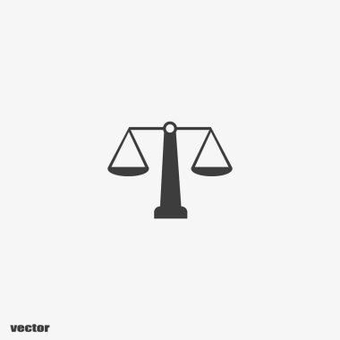 Bayan Adalet terazi vektör çizim