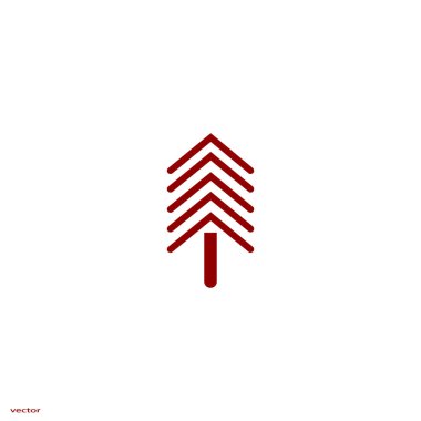 Noel köknar ağacı düz kutsal kişilerin resmi, vektör, illüstrasyon 