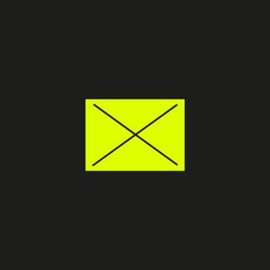 mektup zarfının minimalist vektör simgesi