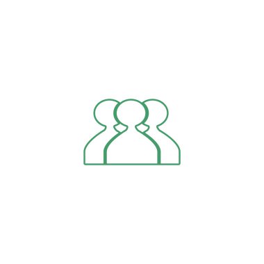 ekip çalışması düz simgesi, vektör çizim  