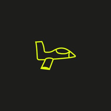 Oryantal uçak logo şablonu
