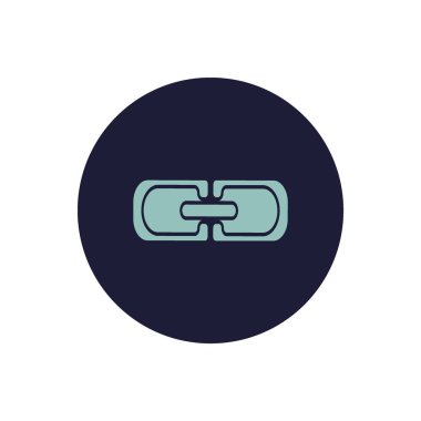 zincir baklalarinin vektör çizim minimalist simgesi