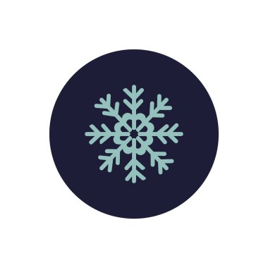 Renkli kar tanesi vektör çizim