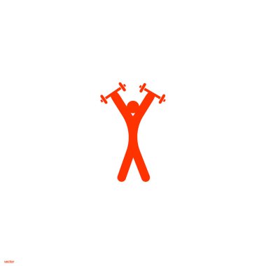 Halter düz simgesi, vektör illüstrasyonu  