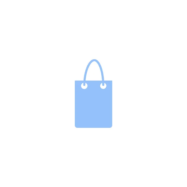 ショッピング バッグのミニマルなベクトルのアイコン — ストックベクタ