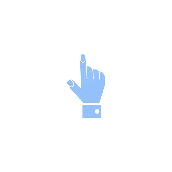 Minimalistic Vector Icon Hand Pointing Finger — Stock Vector