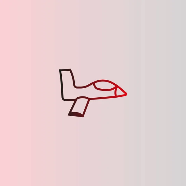 Oosterse Vliegtuig Logo Sjabloon — Stockvector