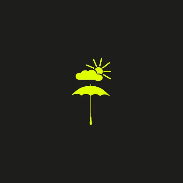 Illustration Vectorielle Parapluie Coloré — Image vectorielle