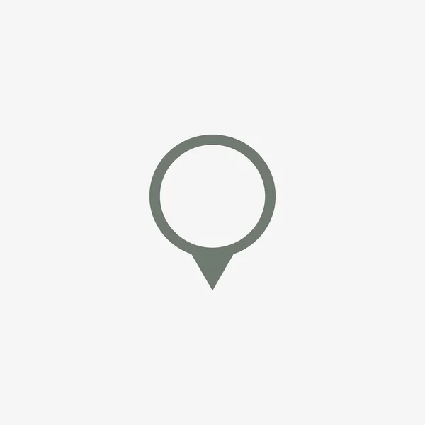 マップ ポインター フラット スタイル アイコン ベクトル イラスト — ストックベクタ
