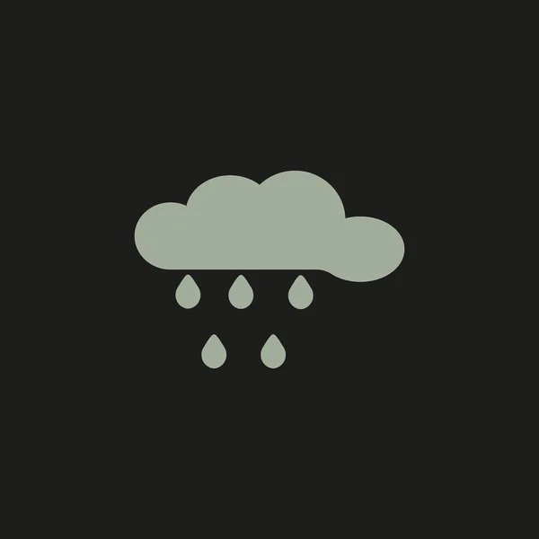 雨云平图标 — 图库矢量图片