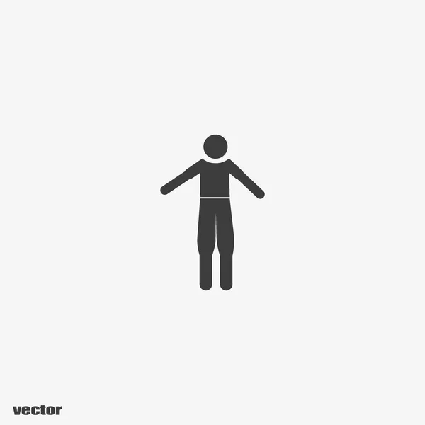 Vektor Symbol Illustration Der Menschlichen Figur — Stockvektor