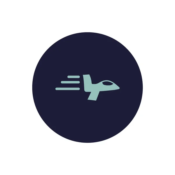 Modèle Logo Avion Oriental — Image vectorielle