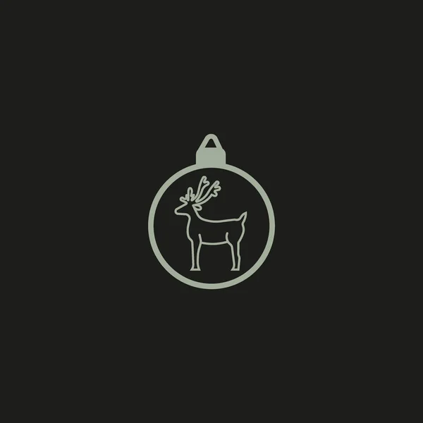 Illustration Vectorielle Boule Noël Colorée — Image vectorielle