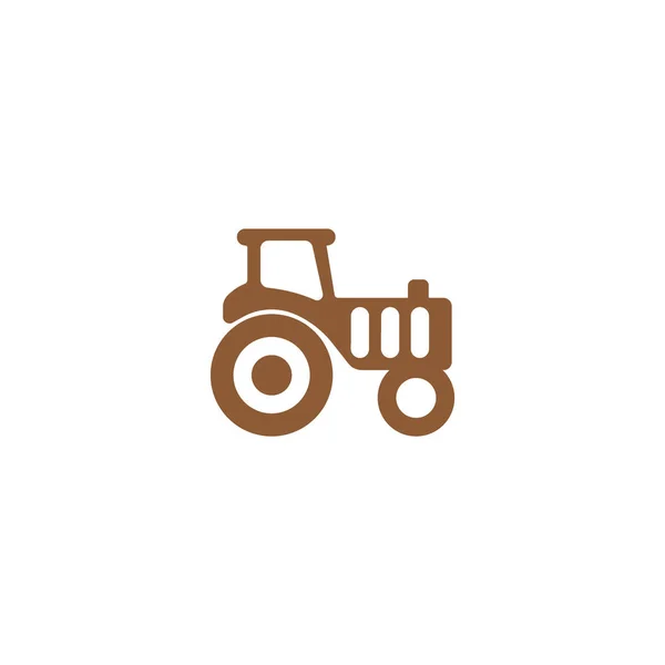 Traktor Flaches Symbol Vektorillustration — Stockvektor