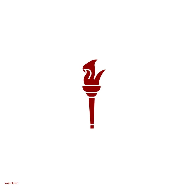 聖火ロゴ ベクトル イラスト スポーツ コンセプト — ストックベクタ
