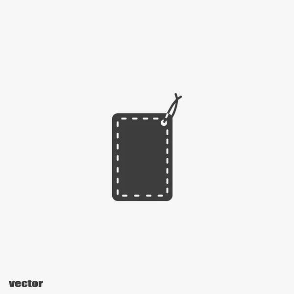 Hang Tag Flat Icon Vector Illustration — Stock Vector