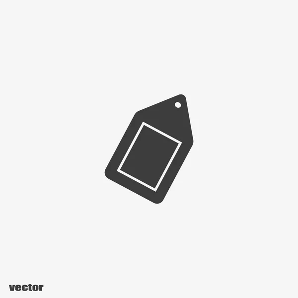 Hang Tag Flat Icon Vector Illustration — Stock Vector