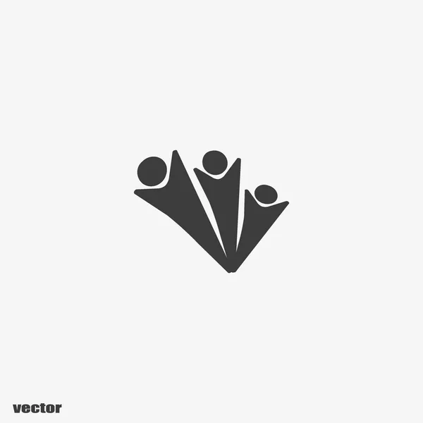 Hombres Negocios Icono Plano Vector Ilustración — Vector de stock