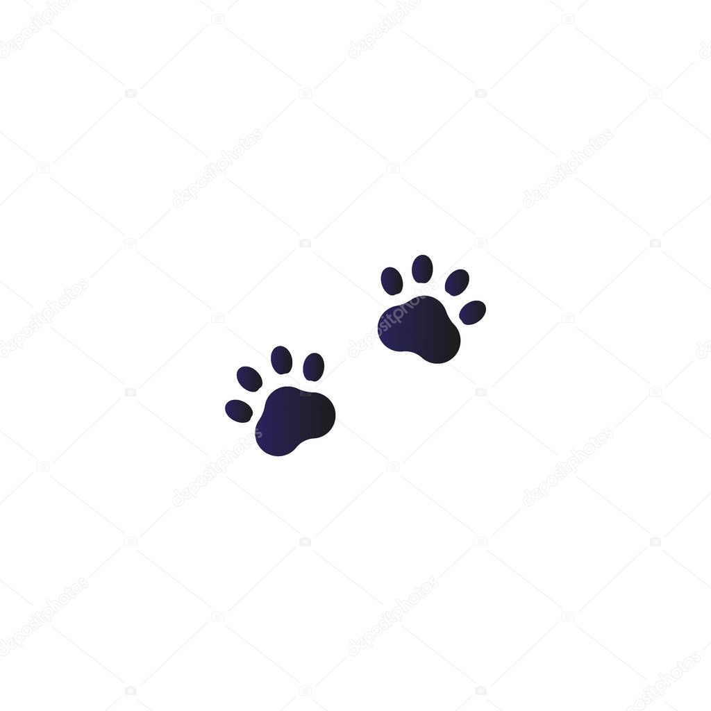 Animal footprint vector illustration