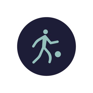 Adam topu basit simgesi ile çalışan siluet
