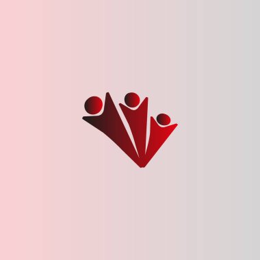 İşadamları düz simgesi, vektör çizim