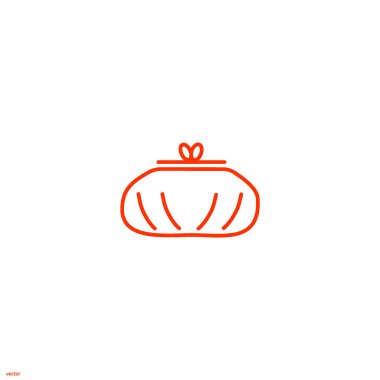 Sevimli bayan cüzdan Logo şablonu