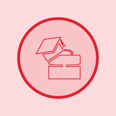 Bekarlığa veda kap Logo şablonu ile modern bavul