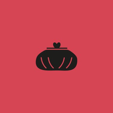 Sevimli bayan cüzdan Logo şablonu