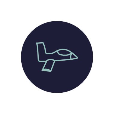 Oryantal uçak logo şablonu