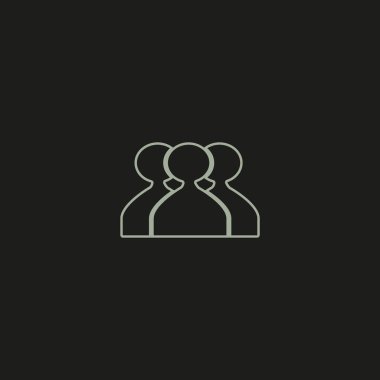 ekip çalışması düz simgesi, vektör çizim  