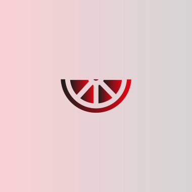 minimalist vektör simge dilimlenmiş limon