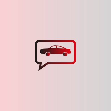 Binek otomobil minimalist vektör simgesi