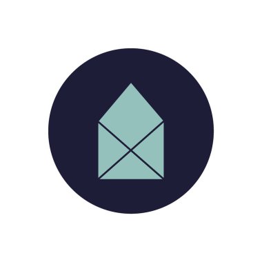 mektup zarfının minimalist vektör simgesi