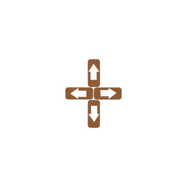 işaretçiler düz stil ikonu, vektör çizim 