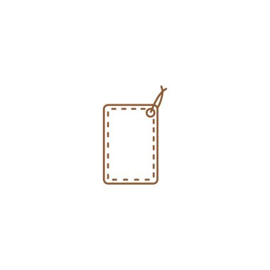 asmak etiketi düz simgesi, vektör çizim 