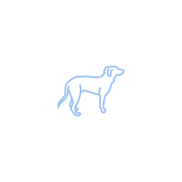犬のウェブアイコンベクトルイラスト — ストックベクタ