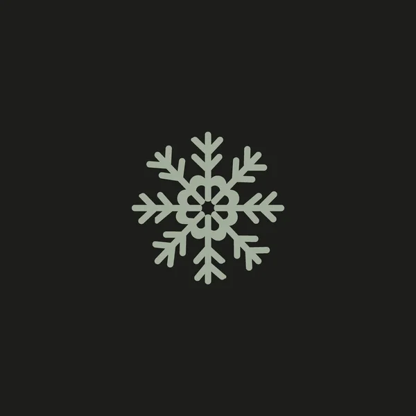 Ilustración Colorida Del Vector Del Copo Nieve — Vector de stock