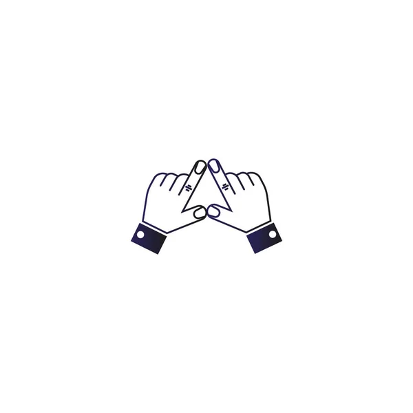 Hands Flat Icon Vector Illustration — Stock Vector